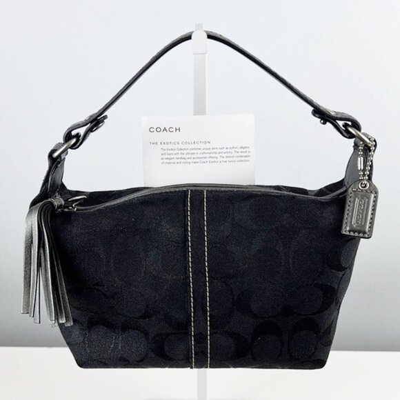 RARE Coach Snake Leather Exotics Luxury Collection Tassel Top Handle Bag - Picture 1 of 16